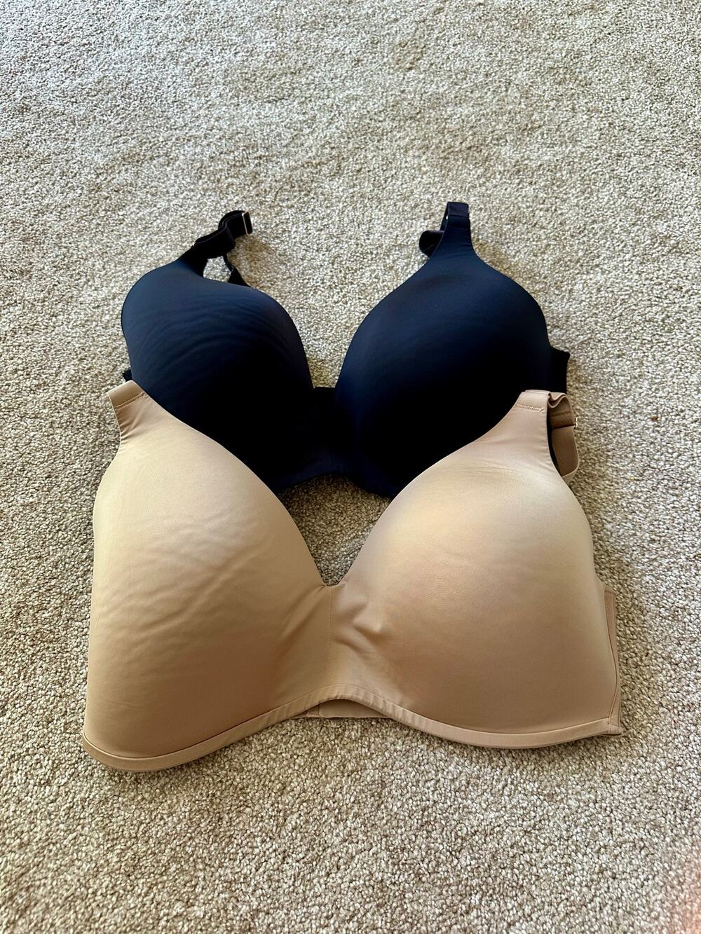 Soma Vanishing 360 Wireless Tan And Black Bras Size 38DDD